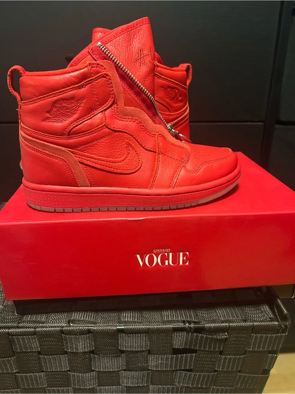 Jordan High-Top Sneakers in Red